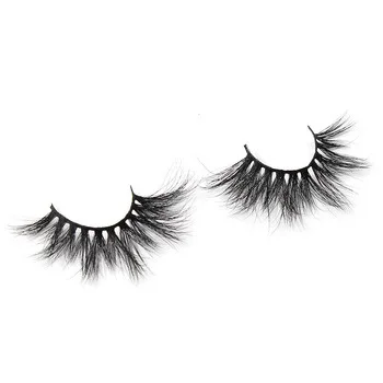 

wholesale100% real mink eyelashes 25mm 5d mink eyelashes, Black or as customer's request