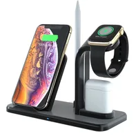 

2019 new hot 10W 3 in 1 smart fast Qi wireless charger for iphone and samsung