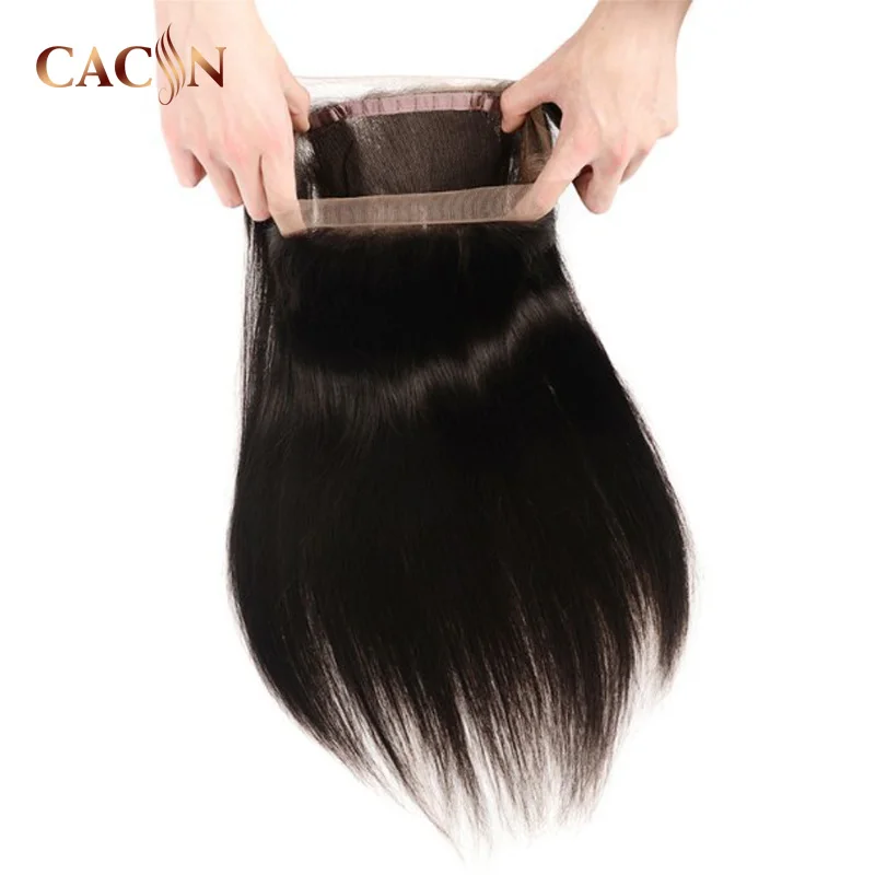 

Dropshipping africa 100% virgin straight silk base 360 lace band frontal closure