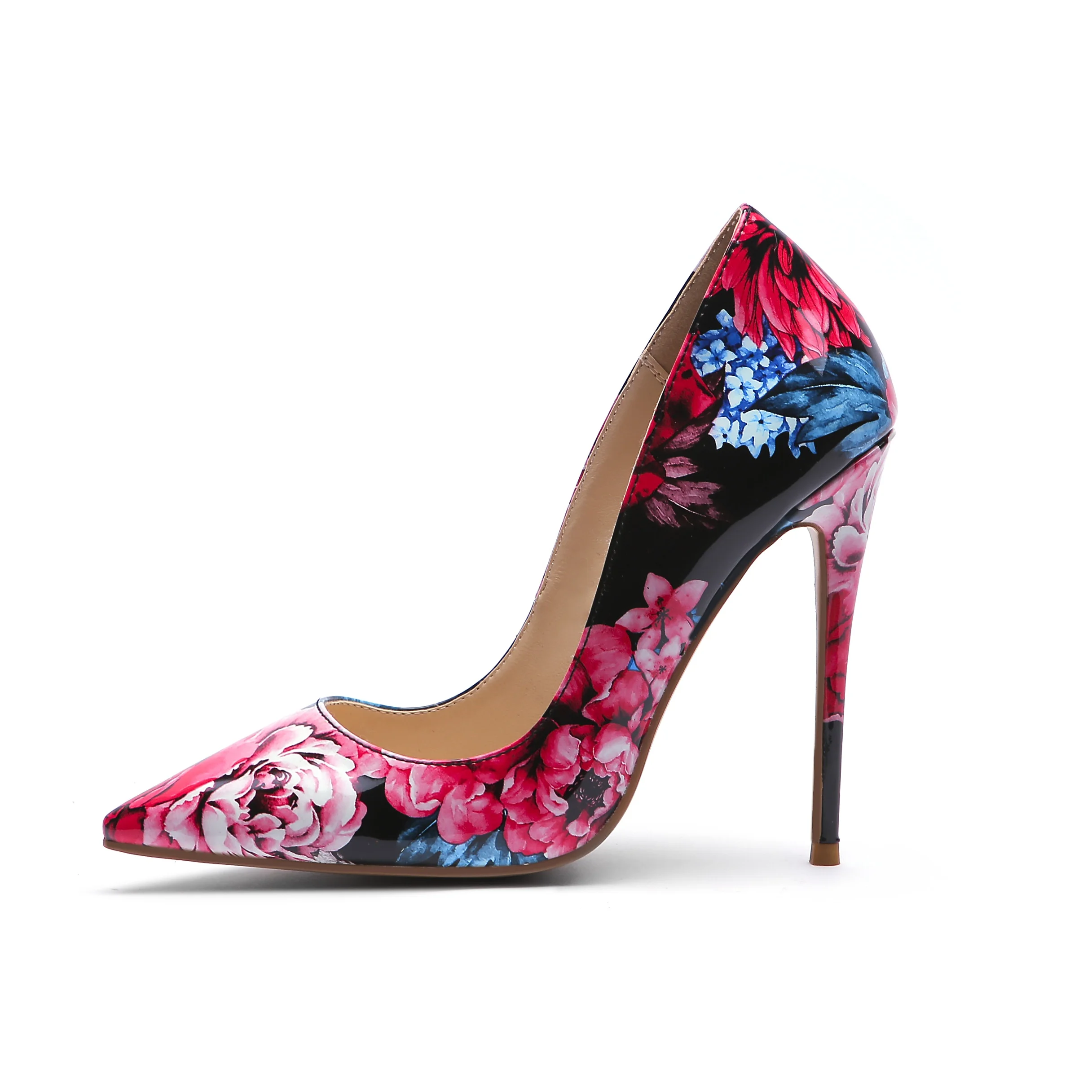 

Latest Fashion Chaussure Femme Stiletto Heels Flower Upper Ladies Office Shoes, Customized color