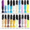 synthetic hair extension expression hair synthetic jumbo braiding hair 24 inch 100g