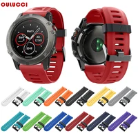 

Oulucci 26mm Watchband Strap for Garmin Fenix 5X 5Xplus 3 3HR Watch Quick Release Silicone Easyfit Wrist Band Strap
