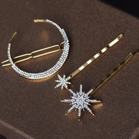 

Gioncom Moon Star AAA Diamond Hairpin Hairclips Rhinestone Jewelry Trend Geometric Hair accessories for Women 2019
