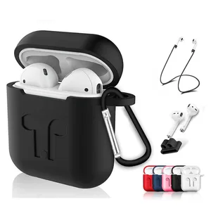 Soft Silicone Case For Airpods For Air Pods Shockproof Earphone Protective Cover Waterproof for iPhone 7 8 Headset Accessories
