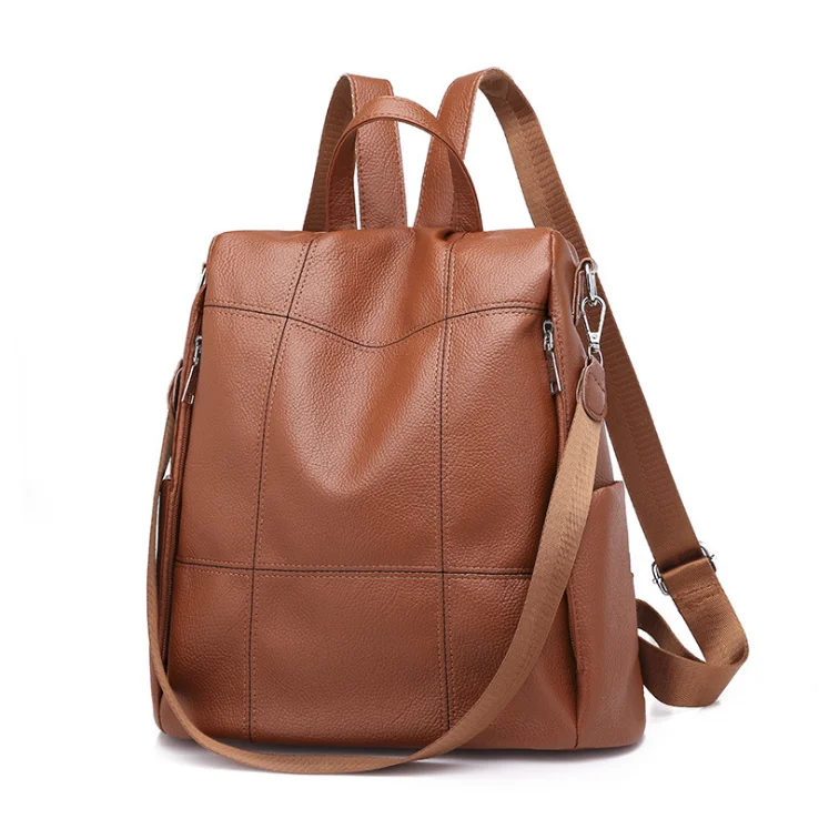 

New Anti theft Waterproof Oxford Fashion Ladies Bags Leather Travelling Shoulder Girls College Bag Backpacks Women, 6 colors