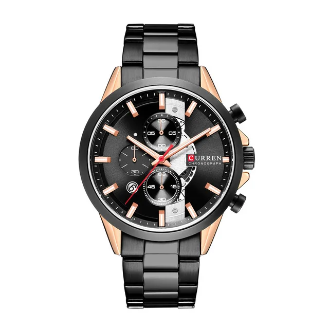 

CURREN 8325 Watch Men Brand Military Wrist Watches MEN Full Steel Famous Business Men Watch, 2 colot for you choice