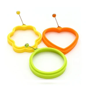 Image of FDA Approved Nonstick Fried Egg Ring Maker Mold Cheese Egg Cooker Pan Flip Silicone Egg Mold