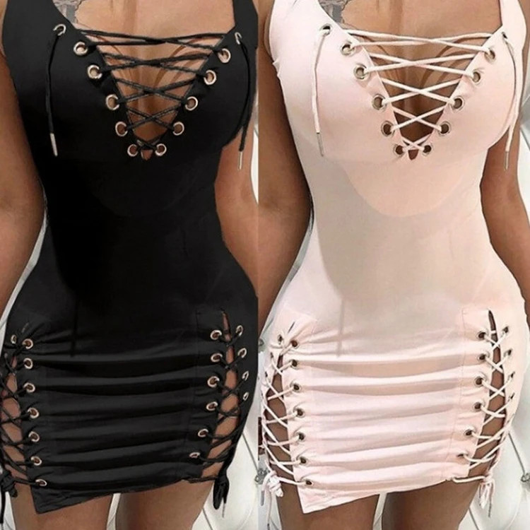 

Vestido Mini Party Women Bandage Club Night For Lace Dresses Sexy Bodycon Dress