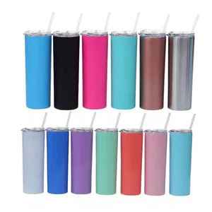 Image of Hot Sale Designed Monogram Stainless Steel Skinny Tumbler,Personalized 20 oz Vacuum Insulated Skinny tumbler with lid and straw