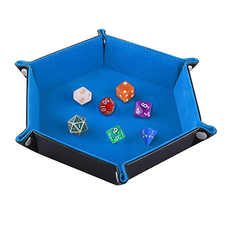 

2019 New Design Hot Selling Leather Velvet Dice Wallet key Cell phone Tray For Home Storage, Multi- color / customized color