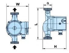 Temperature difference circulation pump for swimming pool