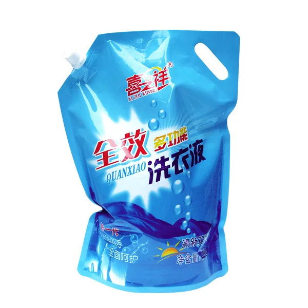 Printed Stand Up Beverage Packing Pouch With Spout Doypack
