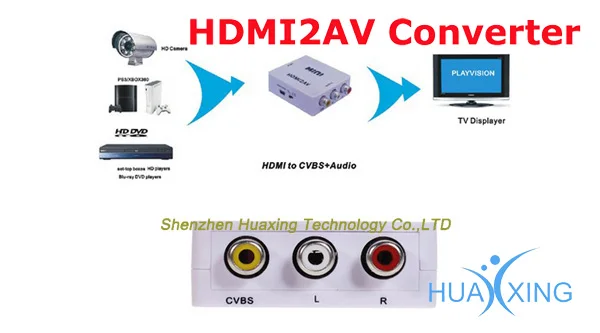 hdmi to av/rca cvbs adapter mini