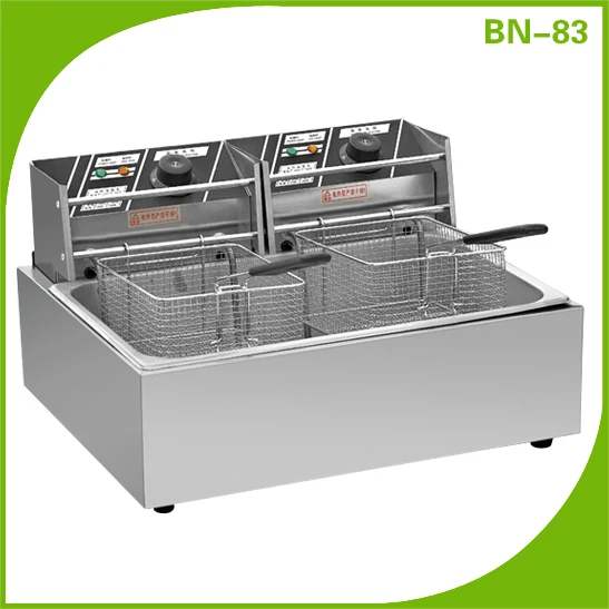 Fast Food Restaurant Ng/lpg Deep Fryer Machine With Single Controller