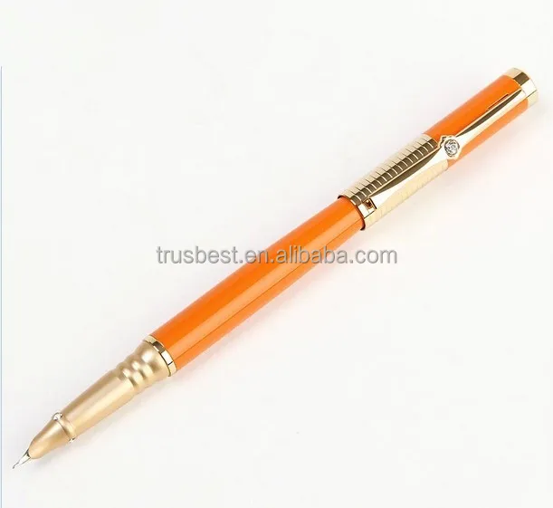 オレンジ色ワニゴールドメッキ薄い万年筆用ギフト Buy 万年筆 ワニペン ゴールドメッキペン Product On Alibaba Com