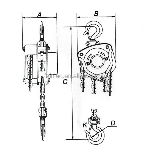 Manual Hoist Crane 5 Ton/hoist Crane/hand Operated Small Crane Buy