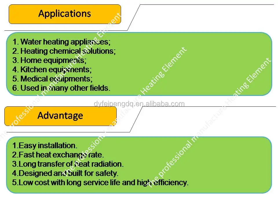 1500w Copper Electric Water Heating Element With Temperature Control