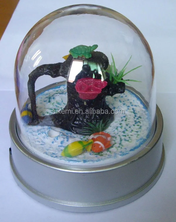Special Design Acrylic Plastic Snow Globe,Plastic Water Globel With