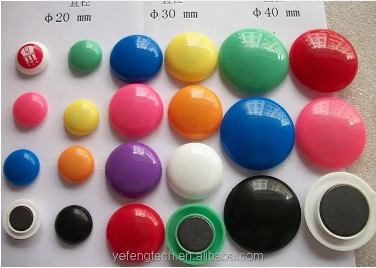 20/30/40mm Colorful Flat Round Strong Whiteboard