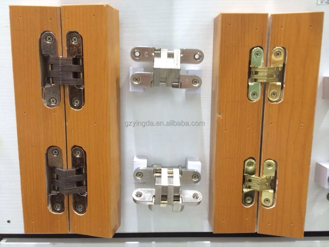 180 Degree Turning Concealed Cross Hinge 60mm Long For Furniture