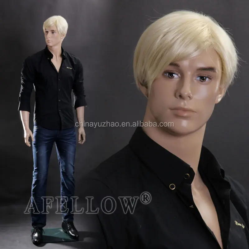 Male Fiberglass Realistic Mannequin Dress From Display standing pose #MZ-WEN6 