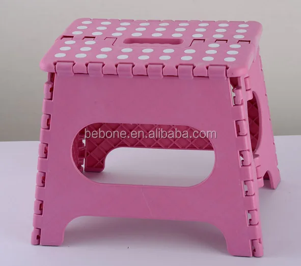 11 INCH Manufacturer supply Cheap Plastic Garden Folding Step Stool With Dots