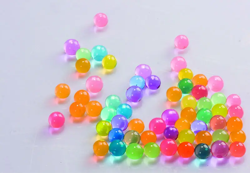 Special hot selling 15 colors artificial pearl shape crystal soil for artificial plants