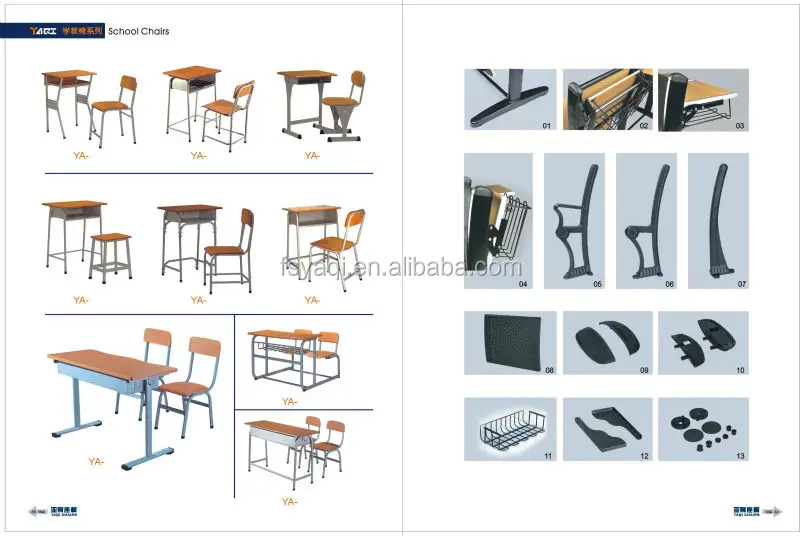 Commercial Wooden Cheap Prices School Furniture Student Chair Yat01
