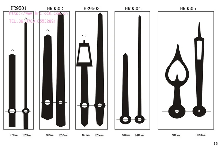 Various Metal Clock Hands Mixed Clock Hands Short Aluminum Hands Buy