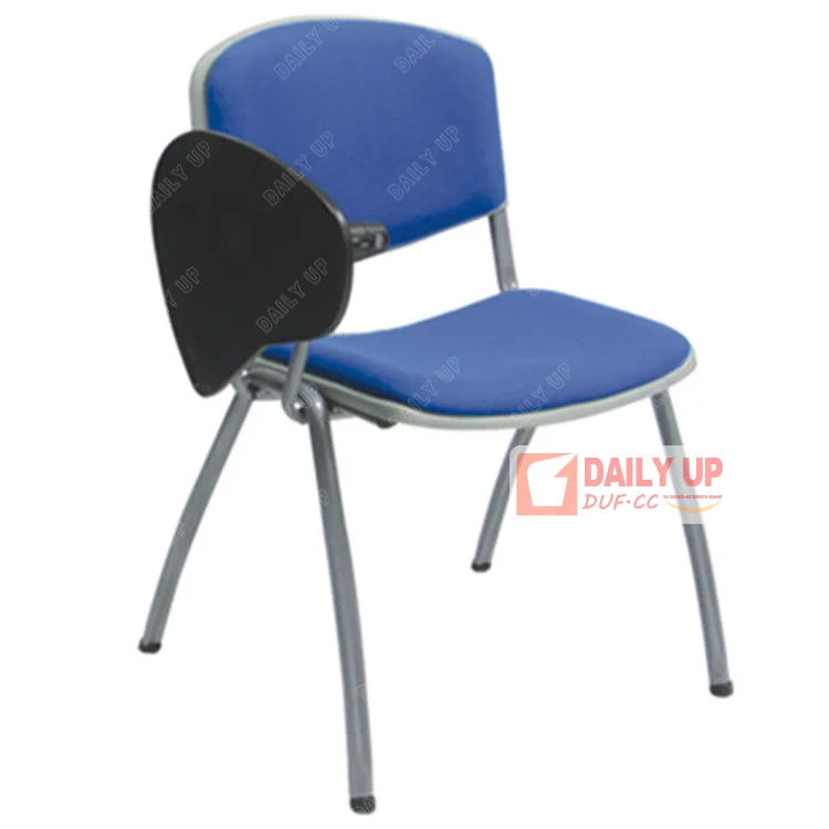 Fabric Padded Writing Chairs For Training Institution Lecture Style Chair with Tablet School Chair Writing