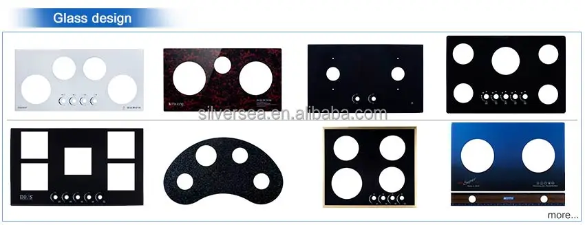 Induction cooker touch control printing ceramic heater plate