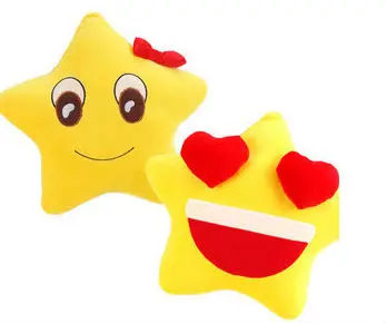 Plush Emoji Pillows Stuffed Smile Pillow Buy Gambar Bintang