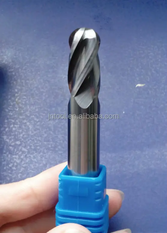 Standard Size Square Endmill Cutter Carbide 4 Flute Bull Nose End Mill