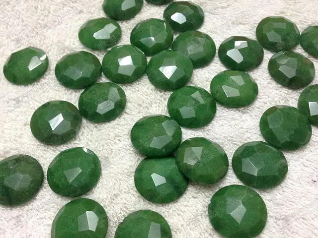 Natural gemstone beads,green jade faceted beads.jpg