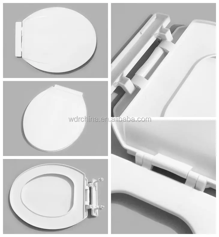 Universal PP Toilet Seat Cover Stainless Steel Hinge U Shape Fit Some Imperial 
