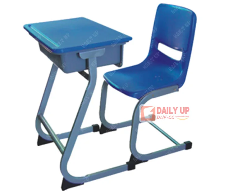 Fixed Plastic Tables And Chairs Set Environmental School Desk With Chair Classroom Furniture