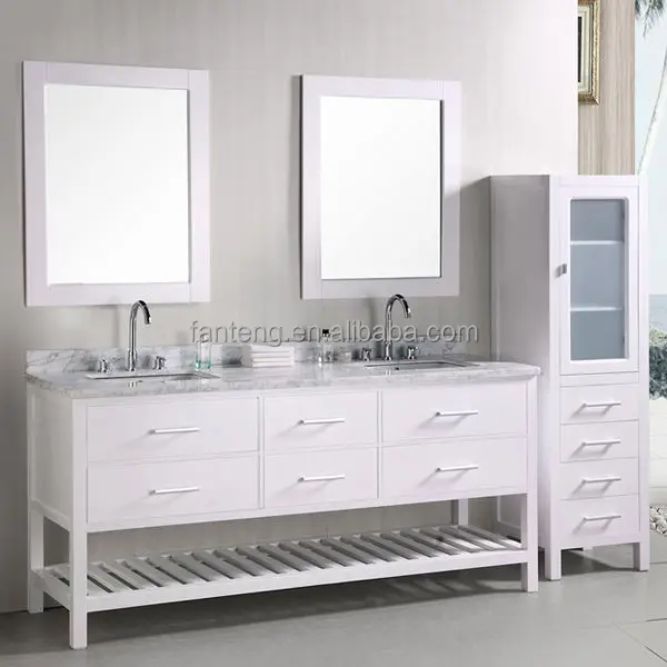 72 Inch White Large Double Sinks Marble Top Bathroom Vanity Cabinet European Style Buy Dua Wastafel Marmer Kamar Mandi Atas Kesombongan Euro Putih Besar Lemari Kamar Mandi Kamar Mandi Kesombongan Putih Besar Product