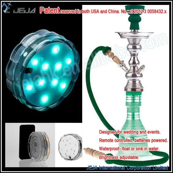 Multi Color Changing Led Glass Hookah Light Base For Shisha Buy High