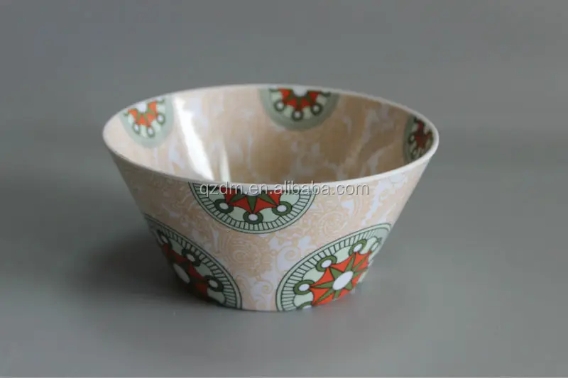 Inside and out side Printing Melamine salad bowl 6inch