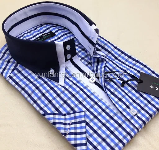 mens check formal shirts