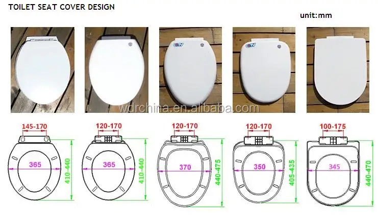 toilet lid sizes