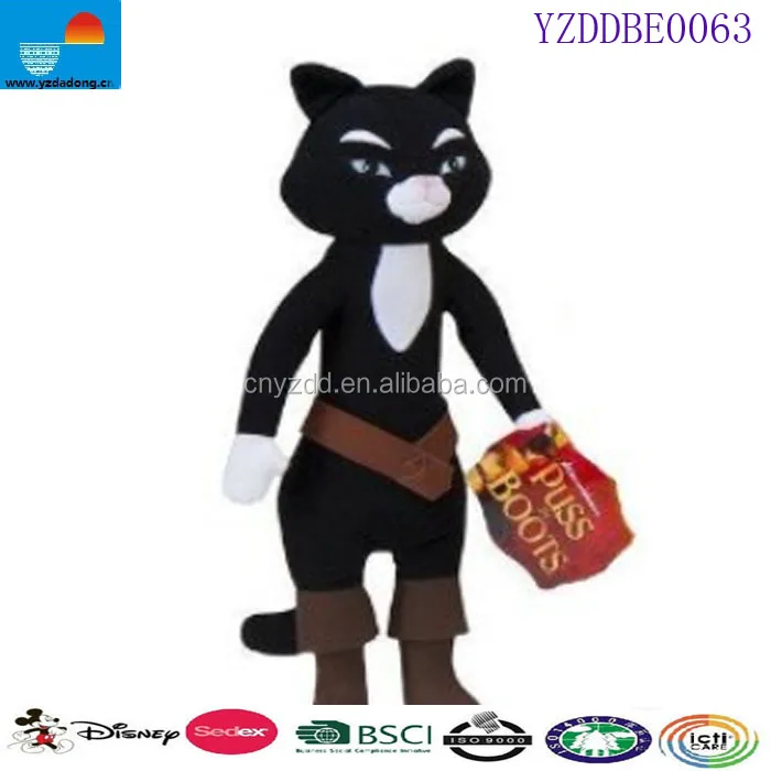 black cat toys plush