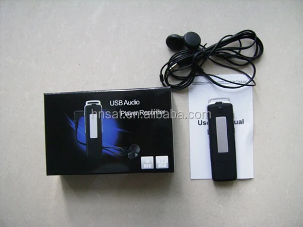 Portable Stylish USB Pendrive Voice Recorder MP3 Recording Device Headphone