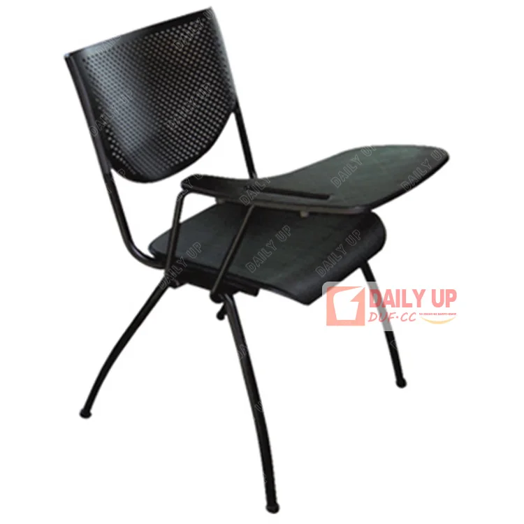 Lecture Hall Seating with Writing Table Chair Office Note Taken Chair Stackable University Furniture