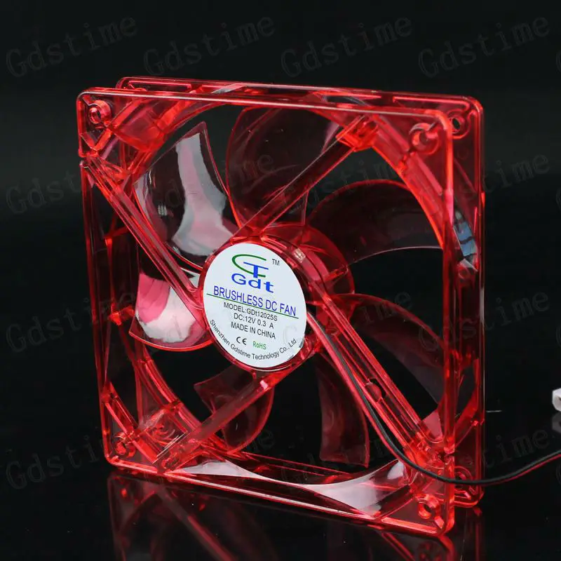 Gdstime Computer Rgb Fans 120x120x25mm Led Fan 120mm 12cm 5 Inch Led