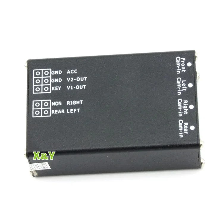 4 Channels Car Camera Video Switcher For Front/rear/right/left Camera