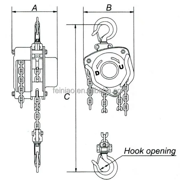 Hot Selling 5 Ton Psk-c Series Hand Chain Block/small Construction ...