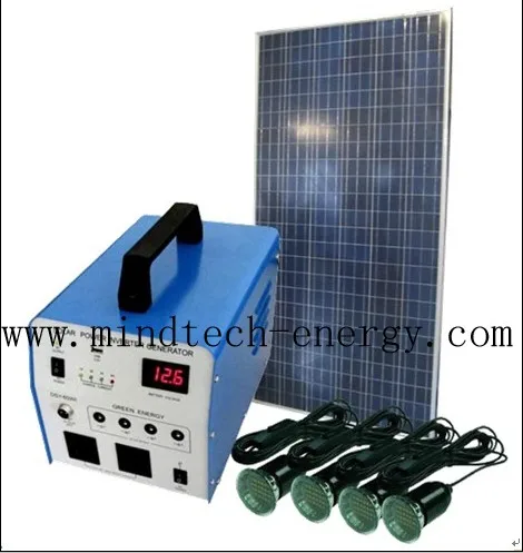 250W 500W AC lighting solar power system for power station