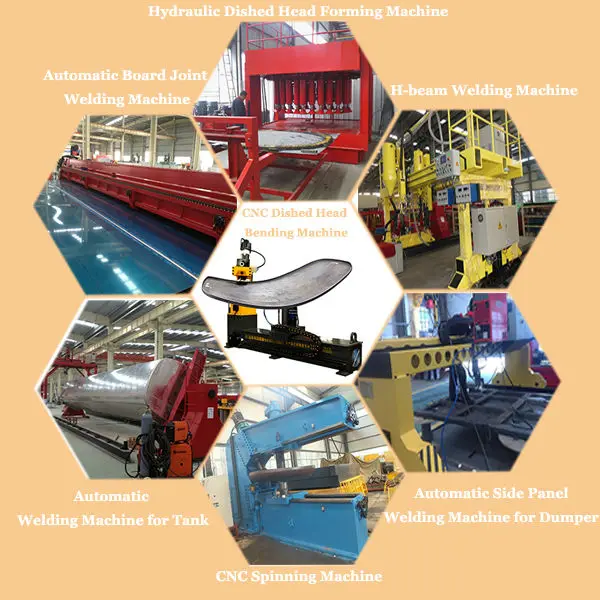 Tank head flanging machine dished head flanging machine Trailer Hemispherical Head