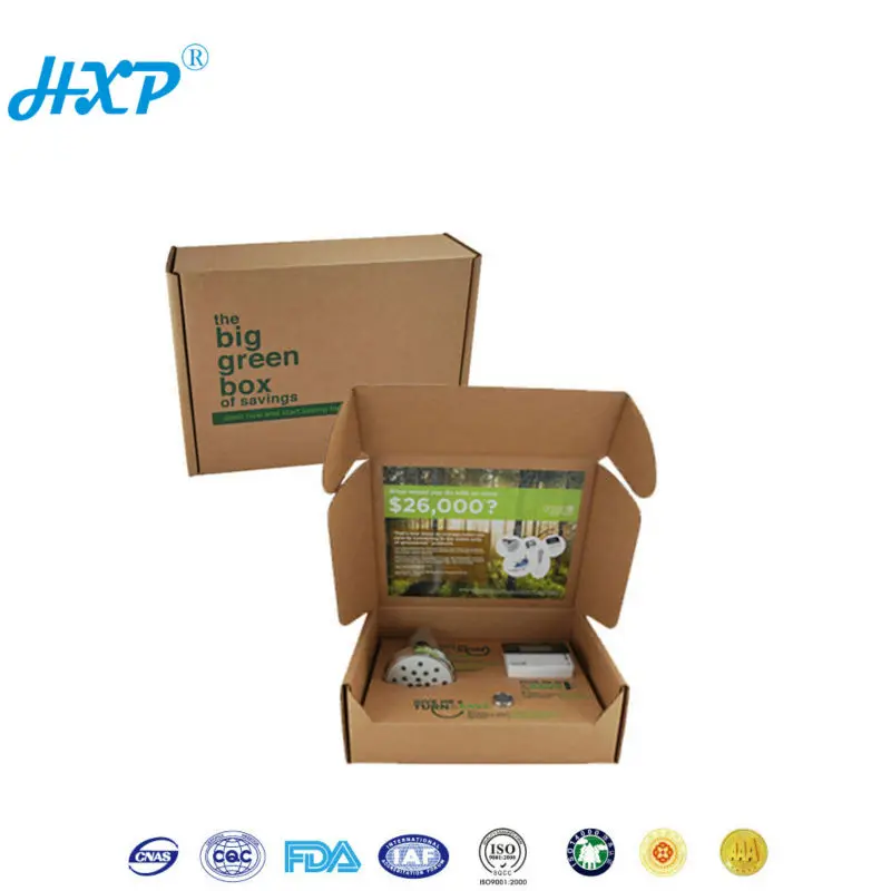 Packaging box 3-Layer B-Flute Flexo Big green box for tubes